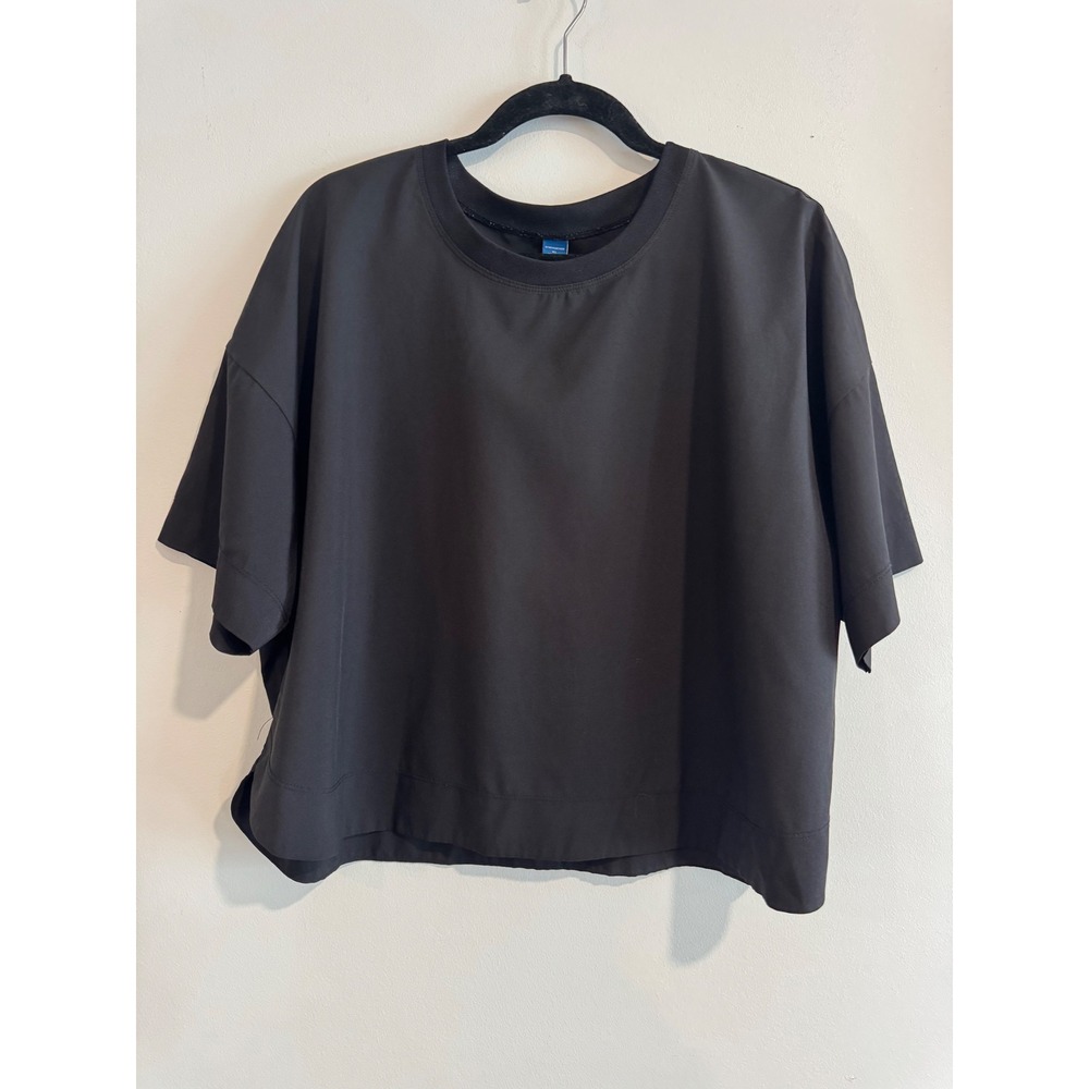 Old Navy StretchTech Boxy T-Shirt Womens XL Black Moisture‎ Wicking Top - Picture 5 of 8